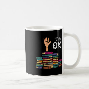 Ik ben Ok Grappig Leesboek Lezen Bibliothecaris Le Koffiemok