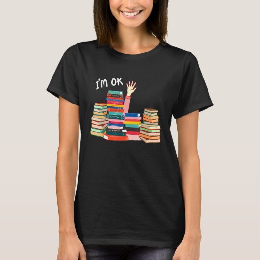 Ik ben OK Hand Reader Reading Book Lovers Funny Bo T-shirt (Voorkant)