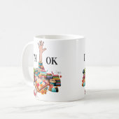 Ik ben Ok Naaien Quilten Voor Vrouwen Breien Quilt Koffiemok (Voorkant links)