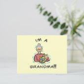 Ik ben oma en Baby Briefkaart (Staand voorkant)