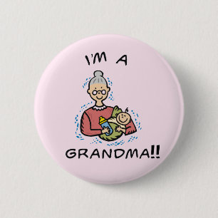 Ik ben oma en Baby Ronde Button 5,7 Cm