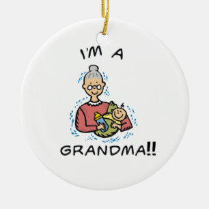 Ik ben oma-oma en Baby Gifts Keramisch Ornament