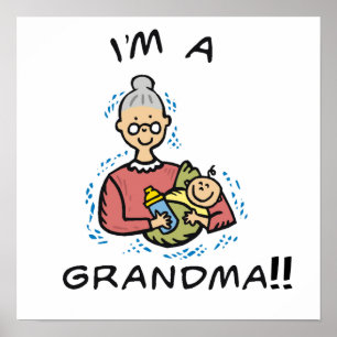 Ik ben oma-oma en Baby Gifts Poster