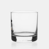 Ik ben omringd door idioten grappige pinguïn whisky glas (Links)
