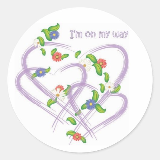 Ik ben onderweg naar de sticker (Voorkant)