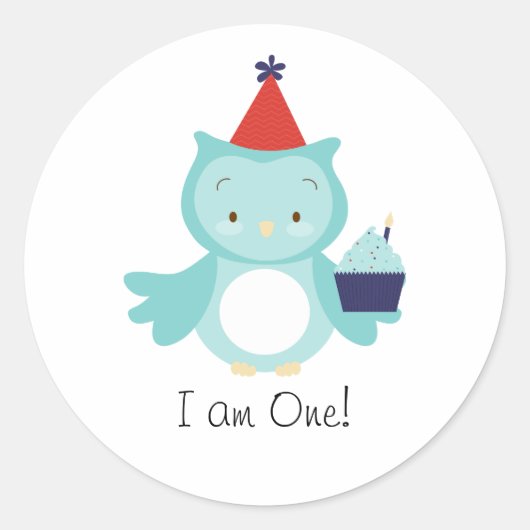 Ik ben One Birthday Boy sticker (Voorkant)