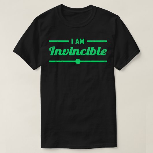Ik ben onoverwinnelijk t-shirt (Design voorkant)