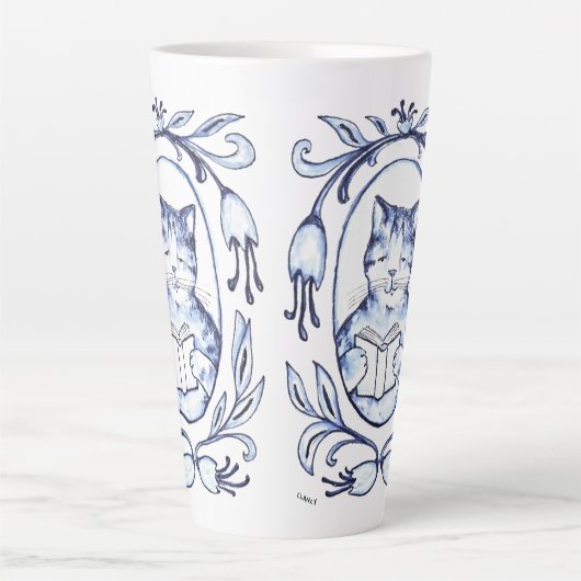 Ik ben ook ingelijst latte mok (Voorkant)