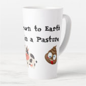 Ik ben op aarde latte mok (Rechterhoek)