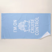 Ik ben op cruise control strandlaken (Voorkant)