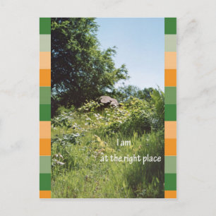 Ik ben op de juiste plaats briefkaart