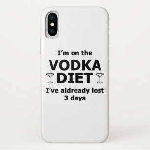 Ik ben op de wodka dieet iPhone x hoesje