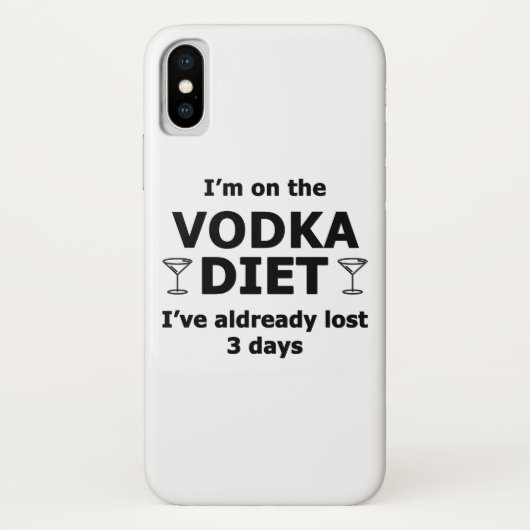 Ik ben op de wodka dieet Case-Mate iPhone case (Achterkant)