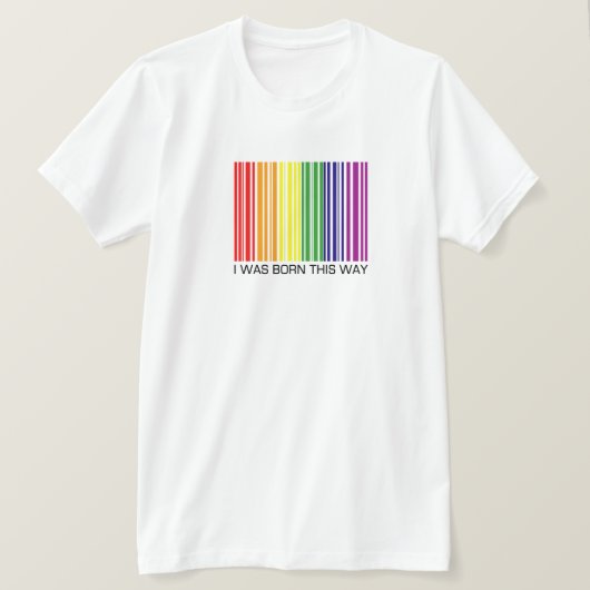 Ik ben op deze manier 2-zijdig geboren t-shirt (Design voorkant)