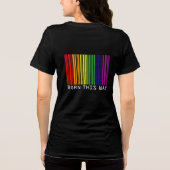 Ik ben op deze manier 2-zijdig geboren Tri-Blend shirt (Achterkant)