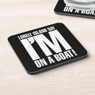 Ik ben op een boot bier onderzetter