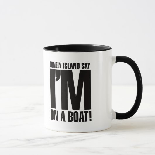 Ik ben op een boot mok (Rechts)