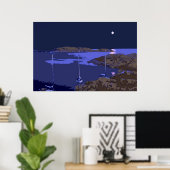 Ik ben op een boot poster (Thuiskantoor)