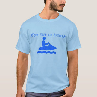 Ik ben op een boot t-shirt