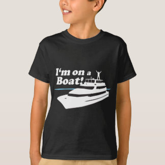 Ik ben op een boot t-shirt