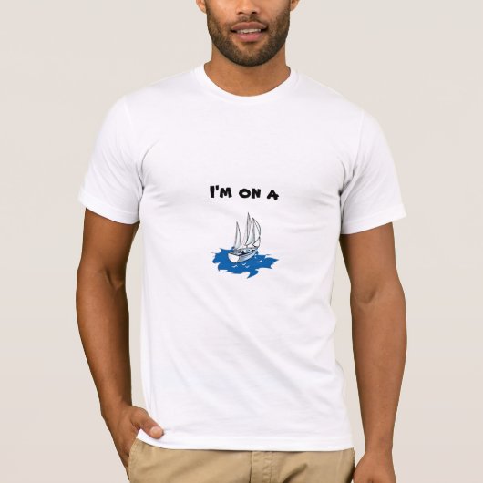 Ik ben op een... t-shirt (Voorkant)