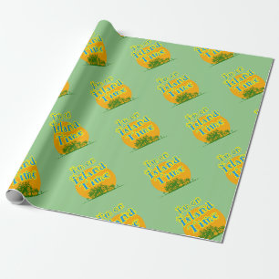 Ik ben op Eiland Tijd! Cadeaupapier