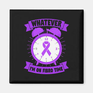 Ik ben op Fibro Time Fibromyalgie bewustzijn Magneet