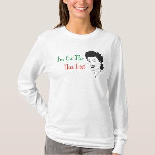 Ik ben op het Shirt van Kerstmis van de Lijst van