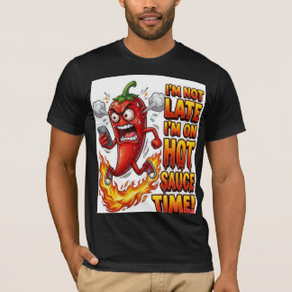 Ik ben op hete saus tijd grappige T-shirt | pittig