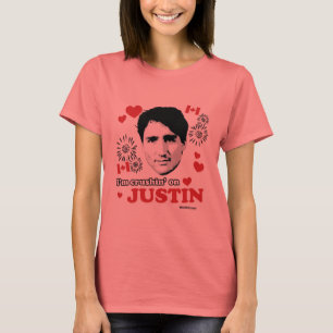 Ik ben op Justin aan het kruipen. T-shirt