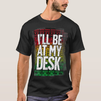 Ik ben op mijn bureau Funny Studio Engineer Gift S T-shirt