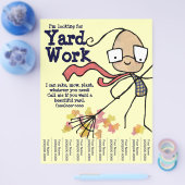 Ik ben op zoek naar Yard Work Flyer (Enkel)
