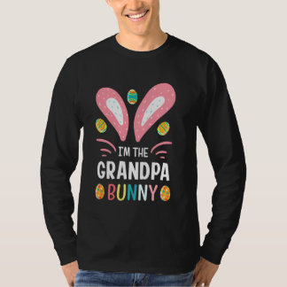 Ik ben opa Bunny Funny opa paasuitrusting T-shirt