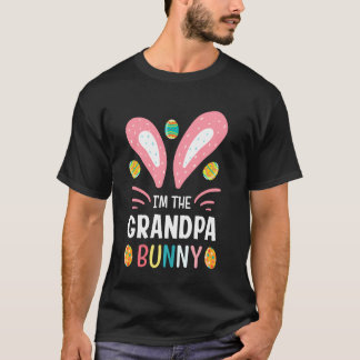 Ik ben opa Bunny Funny opa paasuitrusting T-shirt
