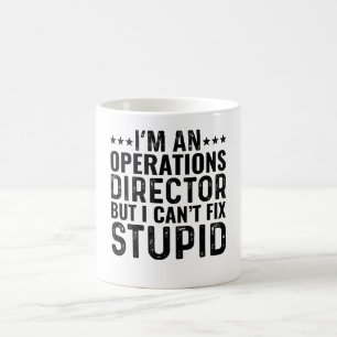 Ik ben operationeel directeur, maar ik kan niets s koffiemok