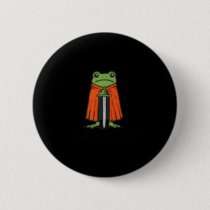 Ik ben opgebrand M'heer Grappige Ridder Kikker Mem Ronde Button 5,7 Cm