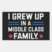 Ik ben opgegroeid in een middenklasse gezin, Kamal Rechthoekige Sticker (Voorkant)
