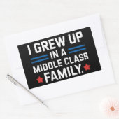 Ik ben opgegroeid in een middenklasse gezin, Kamal Rechthoekige Sticker (Envelop)