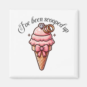 Ik ben opgepakt Bruidsfeest Met Coquette B Magneet