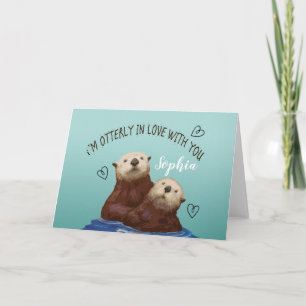 Ik ben Otterlijk Verliefd op Jou Valentijn Kaart