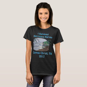 Ik ben overleden aan orkaan Harvey 2017 (Corpus Ch T-shirt