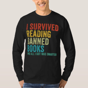 Ik ben overleden met lezen van verboden boeken in t-shirt