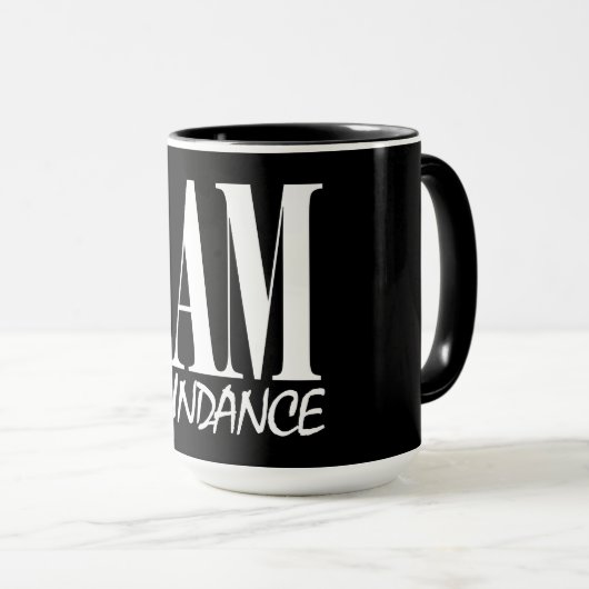 Ik ben overvloedige Spirituele ontbossingsaffirati Mok (Voorkant rechts)