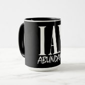 Ik ben overvloedige Spirituele ontbossingsaffirati Mok (Voorkant links)