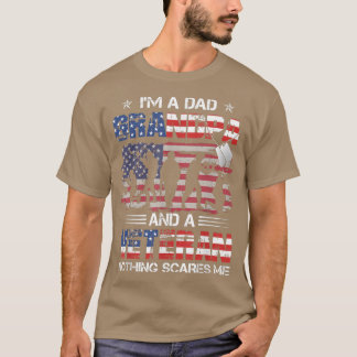 Ik ben pa opa en Veteraan Proud US Veteran Fat T-shirt