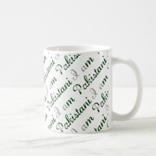 Ik ben Pakistaans land met trots op Typografische Koffiemok
