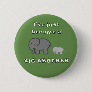 Ik ben pas een BIG BROTHER pin badge geworden Ronde Button 5,7 Cm