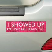 Ik ben pas net begonnen met Seattle Bumpersticker (Op auto)