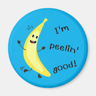 Ik ben Peelin. - Funny Fruit Pun Magneet