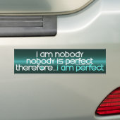 Ik ben perfect bumpersticker (Op auto)